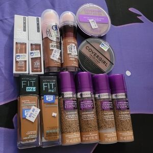 Maybelline and Covergirl Foundation and Blush Set